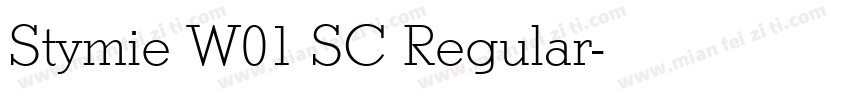 Stymie W01 SC Regular字体转换